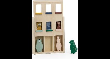 Trixie Houten Speelgoed - Appartement - Poppenhuis - Huis voor 6 Dieren - Vanaf 1 jaar - Voor Jongens en Meisjes - FSC