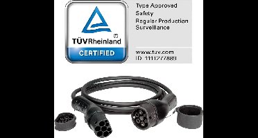 ROLINE Auto oplaadkabel Type2, 1-fase, 250VAC (1P+N+E), 32 A, 7.4 kW, 5 m