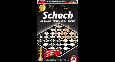 Schmidt® - Schach / Schaken met extra grote speelstukken - Classic line - Bordspel - Strategieklassieker - 2 spelers - vanaf 6 jaar