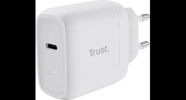Trust Maxo - Laptoptoplader - 45 W - USB C - 2m kabel - Wit