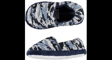 Apollo Instap slippers - army blauw - maat 29-30 - camouflage print - sloffen