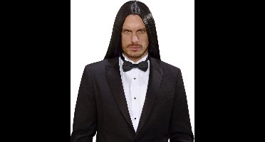 "Zwarte vampierpruik voor volwassenen - Verkleedpruik - One size"