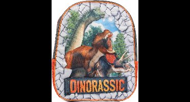 PIA Soft Toys - Rugzak 3D Dino's - 33 x 27 x 10 cm