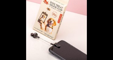 Kikkerland Selfie clip - Voor bevestiging aan telefoon en hond