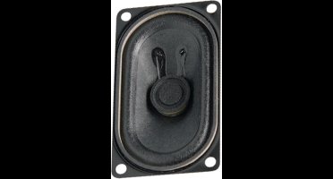 Visaton SC 4.7 ND - 8 Ohm 2.8 inch 7 cm Breedband-luidspreker 2 W 8 Ω Zwart Ovaal, Magnetisch afgeschermd