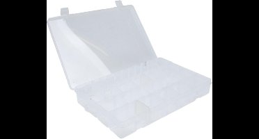 Eurocatch Fishing Tacklebox Transparant - 27 x 19 x 4cm - Transparant - Sorteerdoos