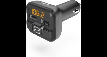 Hama FM transmitter - AUX-in + USB-IN - Geschikt voor 3,5mm jackaansluitingen zoals MP3 spelers, smartphones, tablets - FM transmitter auto - Zwart