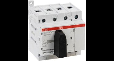 ABB HAF hoofdschakelaar 4 polig 40A 400V met label ABB HOOFDSCHAKELAAR 4P +