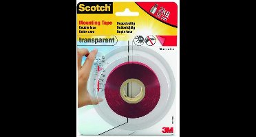 3M Scotch 40041950 Montagetape Transparant (l x b) 5 m x 19 mm 1 stuk(s)