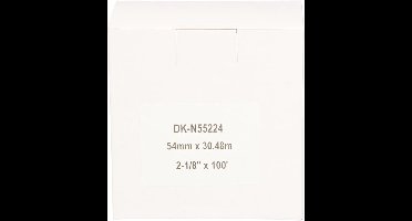 FLWR - Labels / DK-N55224 / Wit - Geschikt voor Brother