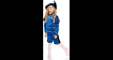 Pietje velours blauw/zwart maat 152