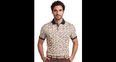 Baileys poloshirt korte mouw beige