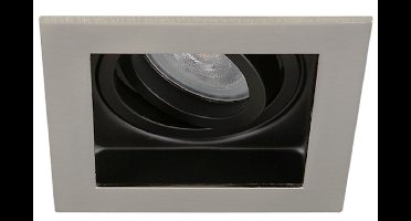 LED inbouwspot Cristos -Verdiept RVS Look -Extra Warm Wit -Dimbaar -4W -Philips LED