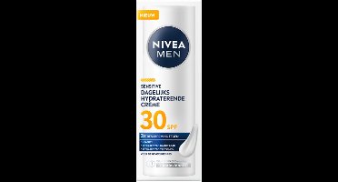 NIVEA Men MEN Sensitive Beschermende Hydraterende SPF30 Crème - 3 x 50ml - Voordeelverpakking