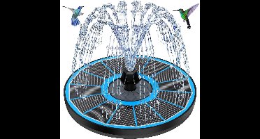 Solar Fontein - Led Verlichting - Vijververlichting - Zwart en Blauw