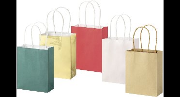 folia Papieren draagtas CLASSIC, maat M, diverse kleuren