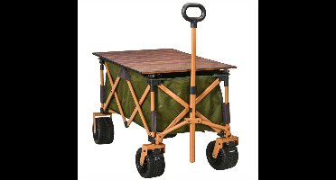 Bollerwagen – Bolderkar - Opvouwbare Kar – Transportkar – Bolderkar Opvouwbaar - Vouwkar – Vervoerswagen – Draagvermogen 120 Kg – Verstelbare Handgreep