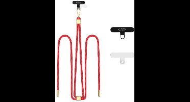 Tech-Protect C2S Touwband Voor Telefoons Roodgoud Hanger Met Ketting