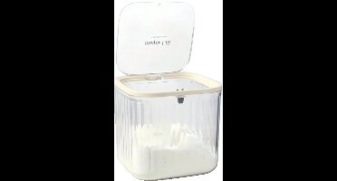 S&E Luchtdichte Wasmiddelpot – Stijlvol & Praktisch Opbergsysteem - Transparant