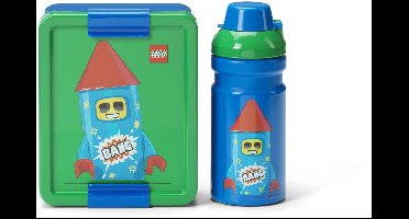 Lego - Lunchset Rocket - Polypropyleen - Blauw -
