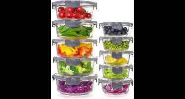 Meal Prep Bakjes Glas - Vershoudbakjes - Mason Jar