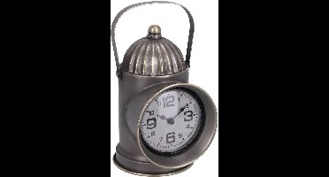 Klok "Lantaarn" messing metaal 1xAAex 13,5x19x26,5cm