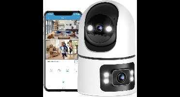 Hondencamera - Huisdiercamera - Babyfoon met Camera en App - Baby Monitor - Full HD - Wit