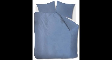 At Home by Beddinghouse Tender dekbedovertrek - Eenpersoons - 140x200/220 cm - Mid Blue