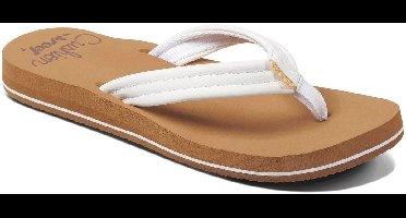 Reef Cushion Breezecloud Dames Slippers - Cognac/Wit - Maat 38,5