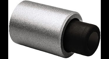 Deurstopper - Zilvergrijs - Zamac - Dulimex - wandmodel Robusto zilvergrijs, 110x60 mm