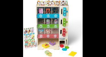 Melissa & Doug – Houten snackautomaat – Inclusief speelgeld en snacks