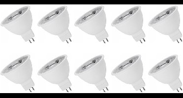 Spectrum LED Lamp GU5.3 12V 6W - 450 Lumen - 6000K Koud wit - Helder daglicht - Energiezuinig - 10 stuks