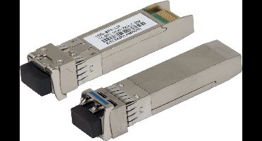 Deltaco SFP-G-10G-SM, Vezel-optiek, 10000 Mbit/s, SFP+, LC, 20000 m, 1310 nm