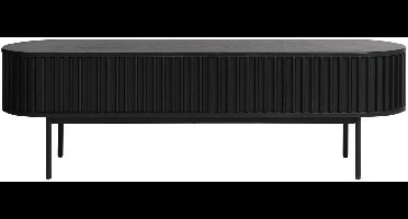 Tv-meubel Zwart - Eikenhout - 160x45x48cm - Tv-meubel Siena - Giga Living