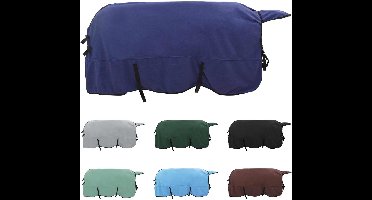 vidaXL - Paardendeken - Marineblauw - Polyester