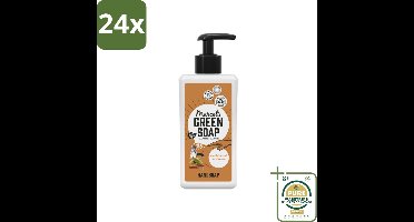 Marcel’s Green Soap – Handzeep – Sandelhout & Kardemom – 500 ml - Voordeelverpakking - 24 stuks - Handzeep met geur - Handzeep sandelhout