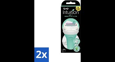 Wilkinson Sword - Scheermes - Intuition Sensitive Care 2-in-1 - Zacht - 1 scheermes - Voordeelverpakking - 2 stuks