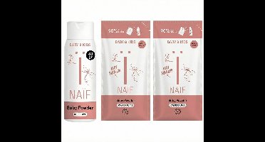 Naïf - Babypoeder - Fles en 2x Navulverpakking - 3 x 80gr
