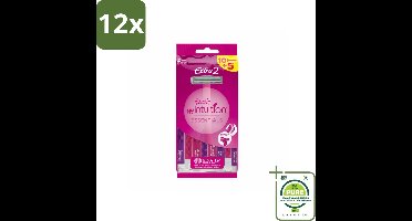 Wilkinson - Wegwerpscheermesjes - Extra 2 Beauty - Extra Comfort - 15 mesjes - Voordeelverpakking - 12 stuks - Wegwerpscheermesjes - Scheermesjes dames