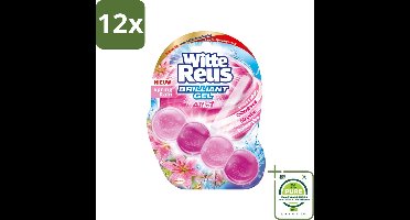 Witte Reus - Toiletblok Brilliant Gel - Spring Rain - 1 Toiletblok - Voordeelverpakking - 12 stuks - Toiletblok - Toiletreiniger