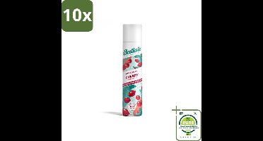 10 x Batiste - Cherry - Droogshampoo - Kersenbloesem Geur - Verfrist en Geeft Volume - 200ml - Grootverpakking - Droogshampoo - Cherry Geur - Haar Opfrissen - Volume Shampoo - Fris Haar