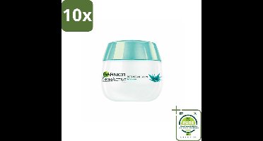 10 x Garnier - SkinActive - Botanische Dagcrème - Aloë Vera - Voor ieder Huidtype - 50 ml - Grootverpakking - Dagcrème - Aloë Vera - Natuurlijke Dagcrème - Hydraterende Dagcrème - Gevoelige Huid