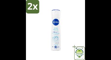 NIVEA - Deodorant Spray - Frisse Natuur - Langdurige Frisheid - 150 ml - Voordeelverpakking - 2 stuks - NIVEA deodorant - Deodorant spray