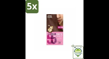 5 x Guhl - Crème-kleuring - No. 55 Warmroodbruin Intensief - Haarverf - Grootverpakking - Haarverf - Permanente Kleur - Warme Bruine Haarkleur - Roodbruin - Glans