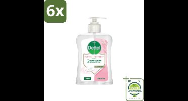 Dettol - Handzeep - Hypoallergenic - Gevoelige Huid - 250 ml - Voordeelverpakking - 6 stuks - Handzeep - Hypoallergeen