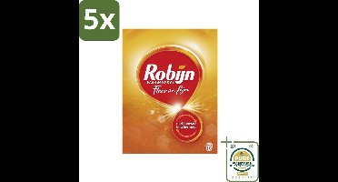 5 x Robijn - Fleur & Fijn - Waspoeder - 10 Wasbeurten - 550 gr - Grootverpakking - Fleur & Fijn Waspoeder - Waspoeder Voor Delicate Was - Kleurbehoud Waspoeder - Waspoeder Voor Fijne Stoffen - Waspoeder Voor Lingerie