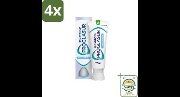 Sensodyne - Tandpasta - Proglasur Gentle Whitening - Tandglazuur Versterkend - 75 ml - Voordeelverpakking - 4 stuks - Glazuur - Tanden bleken
