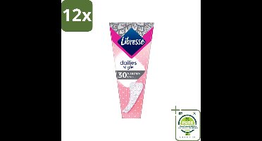 Libresse – Inlegkruisjes – Fresh String – Voor stringslips – 30 Inlegkruisjes - Voordeelverpakking - 12 stuks - String inlegkruisjes - Frisheid