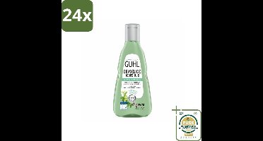 Guhl - Shampoo - Gevoelige Hoofdhuid - 250 ml - Voordeelverpakking - 24 stuks - Shampoo droge hoofdhuid - Shampoo jeuk