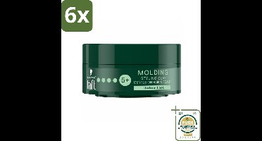 Taft - Molding Styling Clay - Hold 5+ - Vormbare hold - 75 ml - Voordeelverpakking - 6 stuks - Taft Molding Clay - Haarproducten